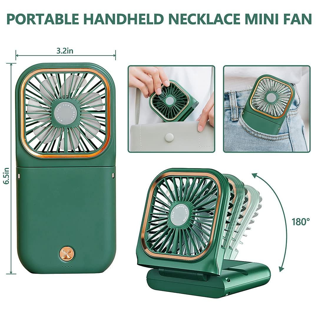 Portable Mini Handheld Fan,3 Speeds Personal Neck Cooling Small Fan for Travel Outdoor