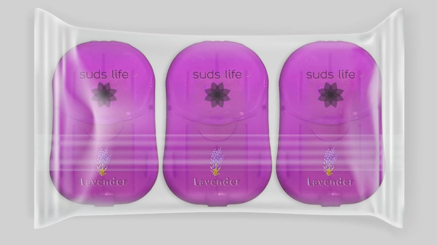 Paper Soap Sheets (150 Sheets) Pack of 3 (Pack of 3, Lavender)