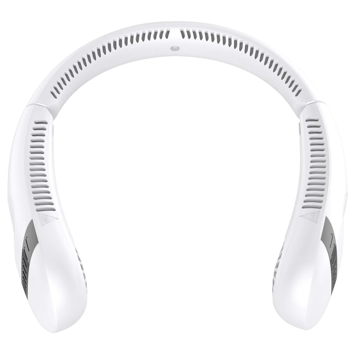 Portable Bladeless Neck Fan, Folding Neck Fan with 5000Mah Battery, Folding Neck Fan, 3 Speeds, White No Digital