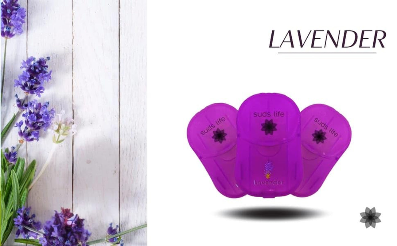 Paper Soap Sheets (150 Sheets) Pack of 3 (Pack of 3, Lavender)