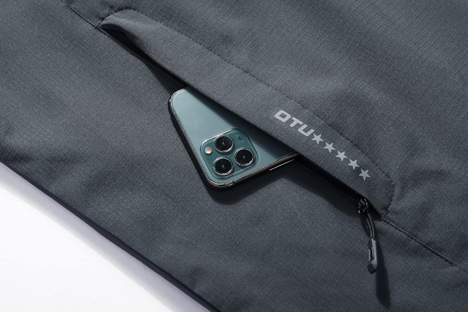 Men'S Lightweight Waterproof Hooded Rain Jacket Outdoor Raincoat Shell Jacket for Hiking Travel