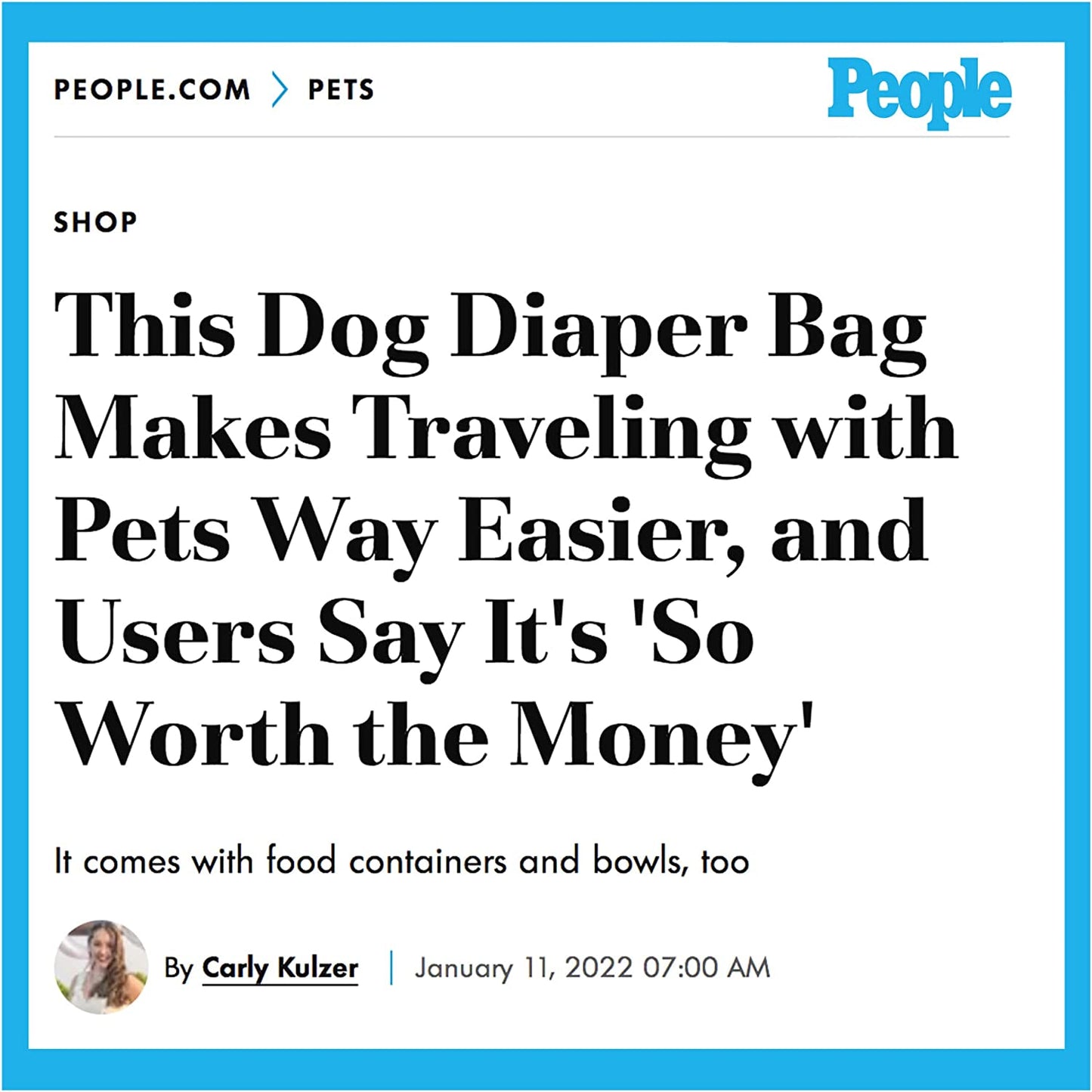 Dog Travel Bag Airline Approved Pet Travel Set for Dog and Cat Tote Organizer with Multi Function Pockets, 2 Food Containers and Collapsible Bowls, Weekend Away Dog Bag for Travel Accessories
